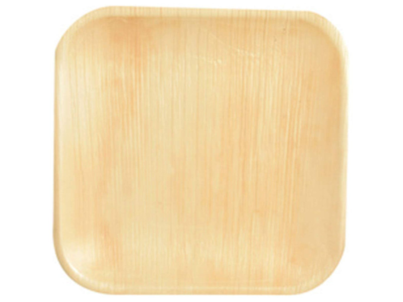 PAPSTAR Assiette en feuille de palme 'pure', carré