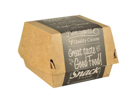 PAPSTAR Boîte à burger 'pure', dimensions: 115 x 110 x 70 mm