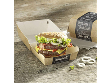 PAPSTAR Boîte à burger 'pure', dimensions: 115 x 110 x 70 mm