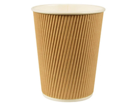 STARPAK Gobelet en carton 'Ripple Wall', 0,2 l, noir