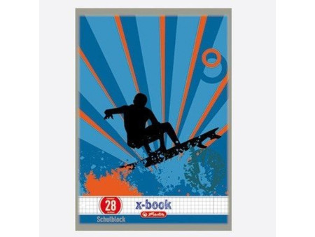 herlitz Bloc de cours x.book, A4, réglure 28 / quadrillé