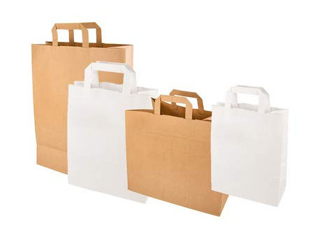PAPSTAR Sac en papier, 320 x 170 x 440 mm, blanc