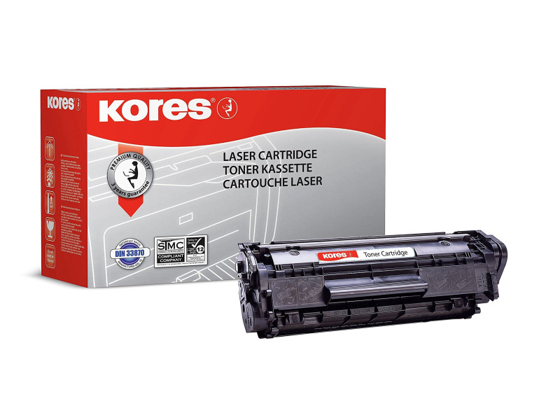 Kores Toner G1114RB remplace hp Q2612A/Canon 703, noir