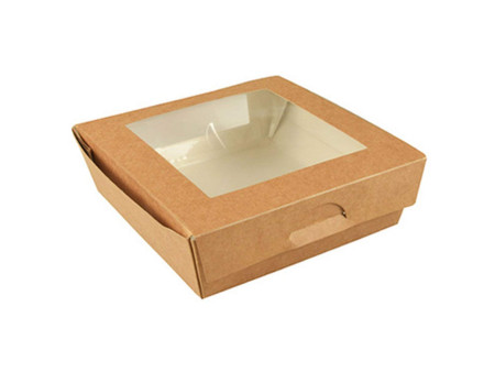 PAPSTAR Boîte à épicerie fine 'pure', carré, 750 ml