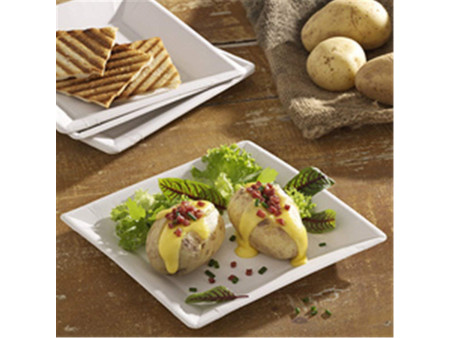 PAPSTAR Assiette en carton 'pure' carré, 225 x 225 x 18 mm