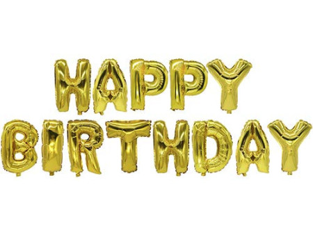 PAPSTAR Set de ballons en film 'Happy Birthday', argent