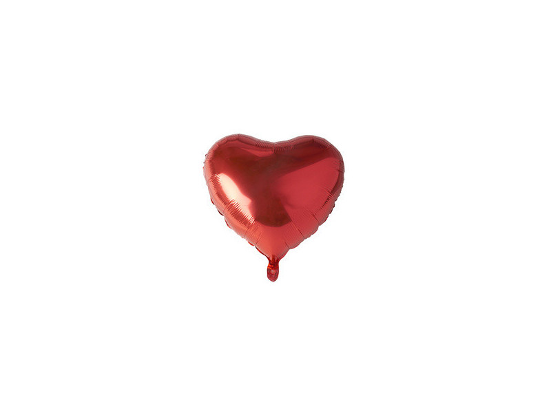 PAPSTAR Ballon en film 'Coeur', diamètre: 450 mm, rouge