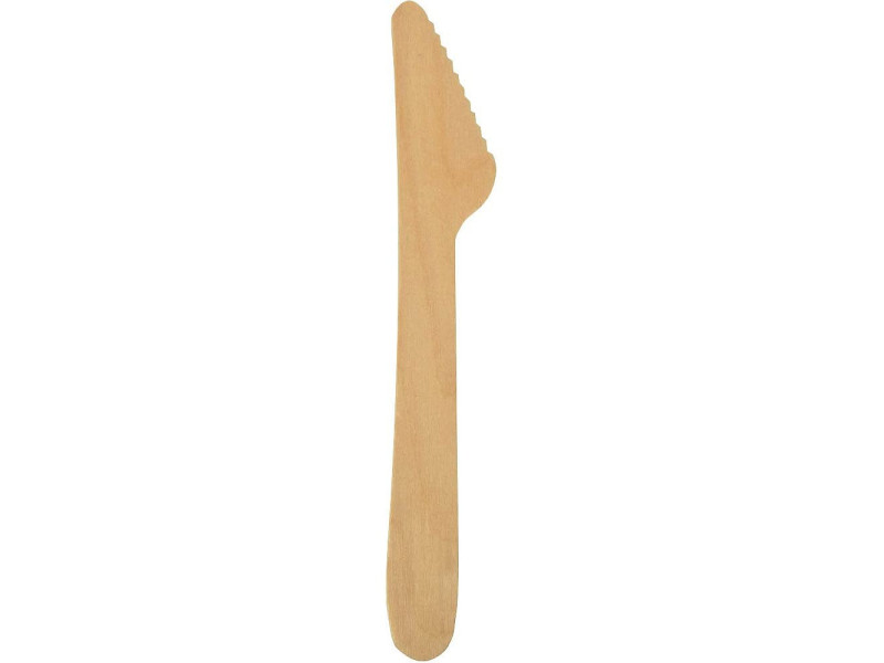 PAPSTAR Couteau en bois 'pure', longueur: 165 mm, par 500