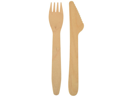 PAPSTAR Couverts en bois 'pure', longueur: 165 mm, par 500