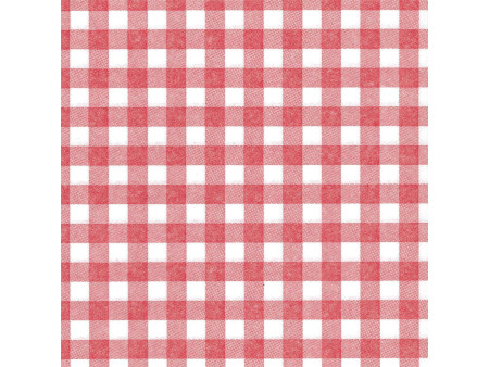 PAPSTAR Serviette 'ROYAL Collection Vichy', rouge