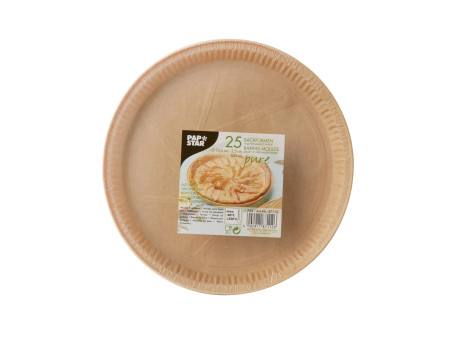 PAPSTAR Moule 'pure', rond, 835 ml, brun