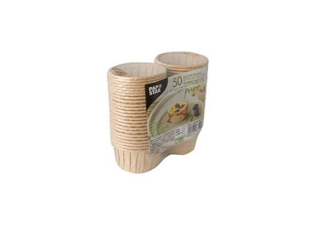PAPSTAR Moule 'pure', rond, 105 ml, brun