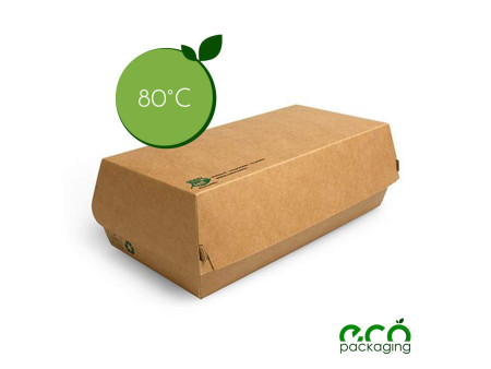PAPSTAR Boîte à baguette 'pure', dimensions: 220x105x75 mm