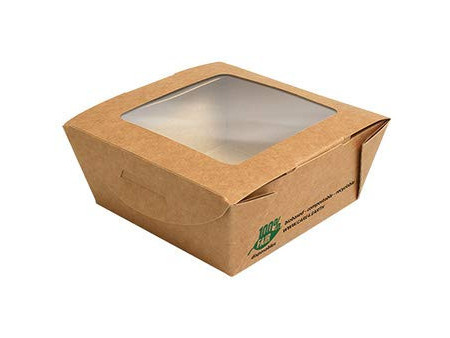 PAPSTAR Boîte à épicerie fine 'pure', carré, 650 ml