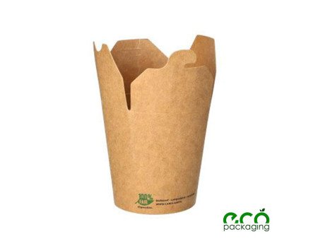 PAPSTAR Boîte à snack 'pure', carré, 230 ml, brun