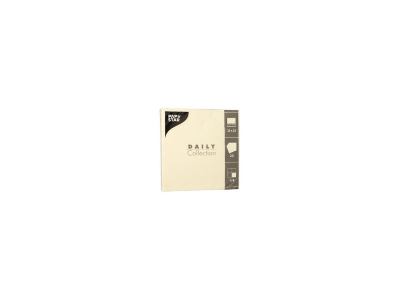 PAPSTAR Serviettes, 320 x 320 mm, 3 couches, noir