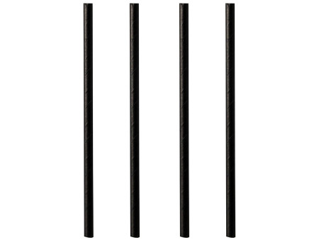 PAPSTAR Paille en papier 'pure', 210 mm, noir