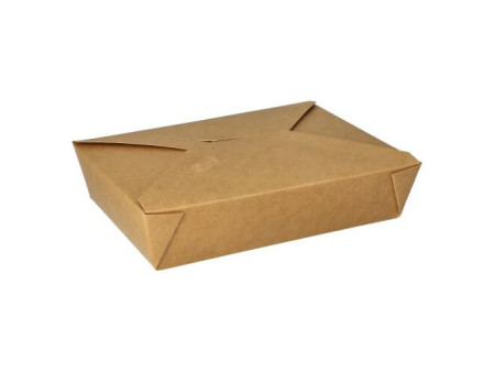 PAPSTAR Boîte repas 'pure', 1500 ml, brun
