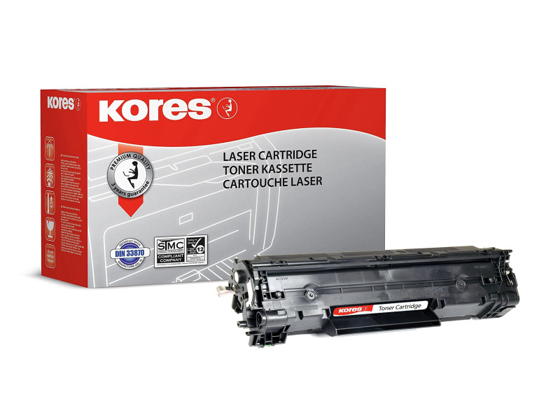 Kores Toner G1211HCRB remplace hp CB436X, XL, noir