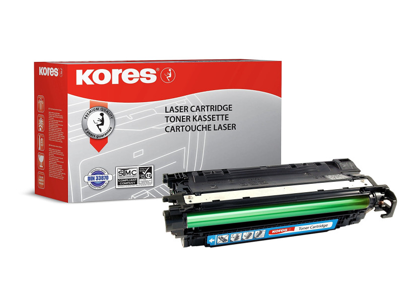 Kores Toner G1219RBB remplace hp CE251A/Canon 723C, cyan