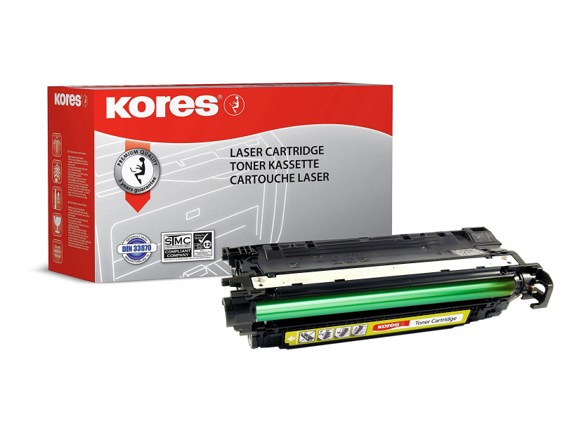 Kores Toner G1219RGB remplace hp CE252A/Canon 723Y, jaune
