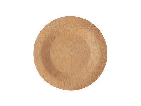 PAPSTAR Assiette en bambou 'pure', sans compartiment, 180 mm