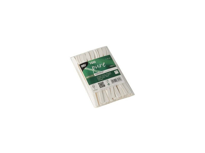 PAPSTAR Touillette en papier 'pure', longueur: 140 mm, blanc