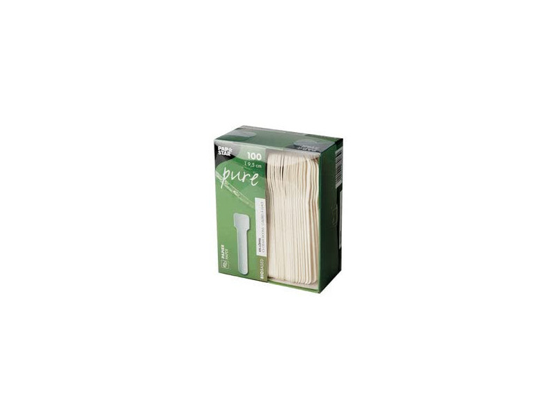 PAPSTAR Cuillère à glace en papier 'pure', blanc