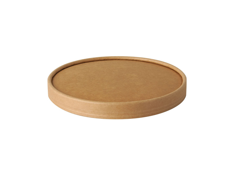 PAPSTAR Couvercle pour bol à salade 'pure', 150 mm, brun
