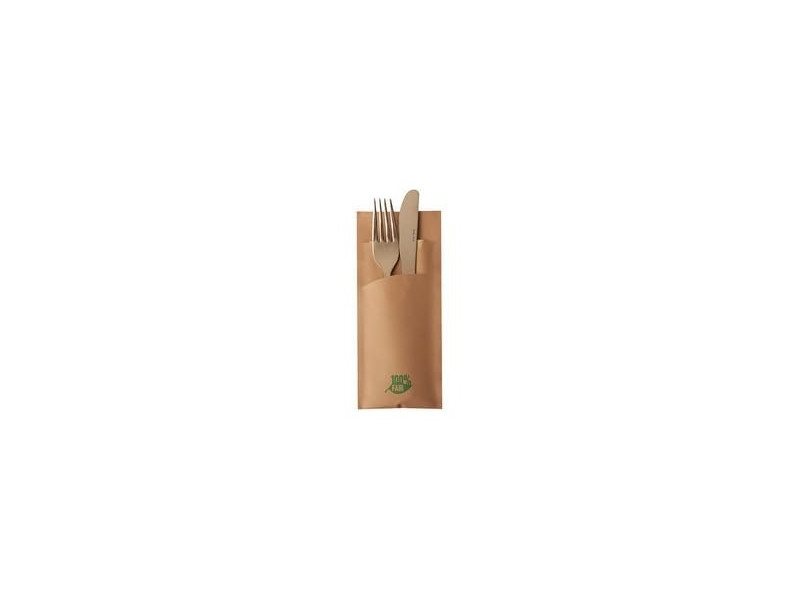 PAPSTAR Etui pour serviette, pliage 1/8, par 520, brun