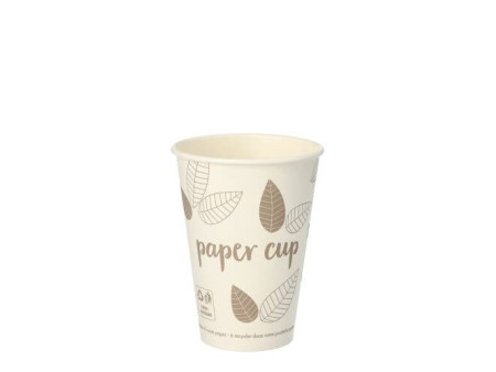 PAPSTAR Gobelet en carton 'pure' ZERO, 0,18 l, beige/taupe