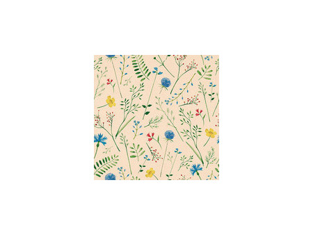 PAPSTAR Serviettes à motif 'Sommaräng', 330 x 330 mm,naturel