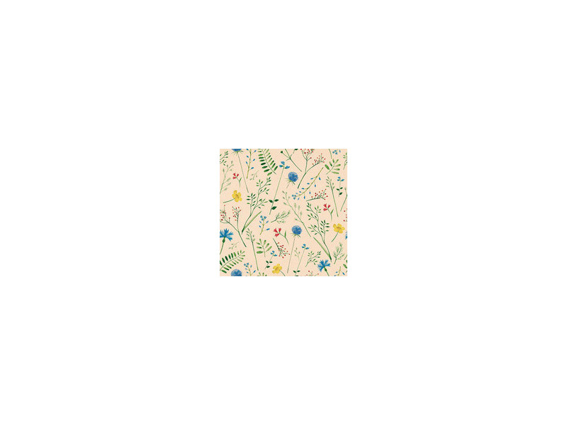 PAPSTAR Serviettes à motif 'Sommaräng', 330 x 330 mm,naturel