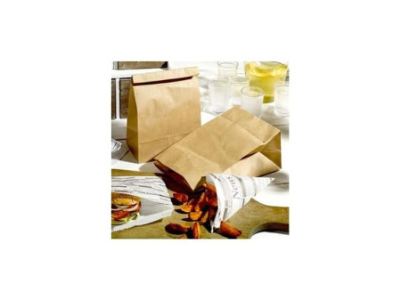 PAPSTAR Sac en papier à fond plat, 220 x 185 x 97 mm