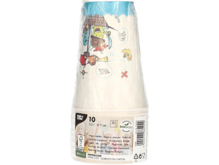 PAPSTAR Gobelet en carton 'Pirates', 0,2 l