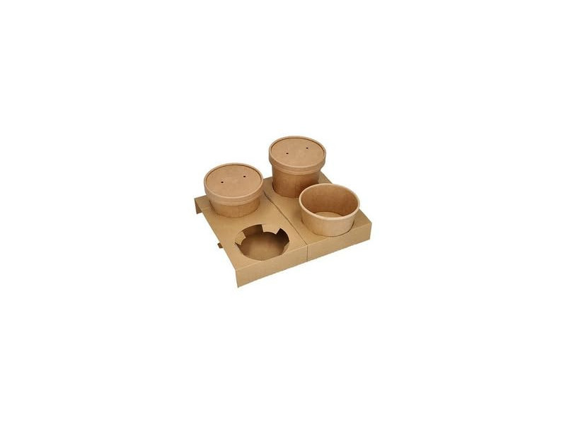 PAPSTAR Porte-gobelets 'pure', en carton, pour 4 bols