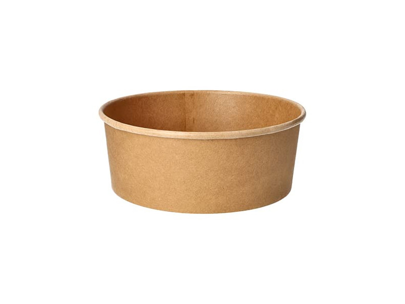 PAPSTAR Bol à salade 'pure', rond, 1300 ml, brun