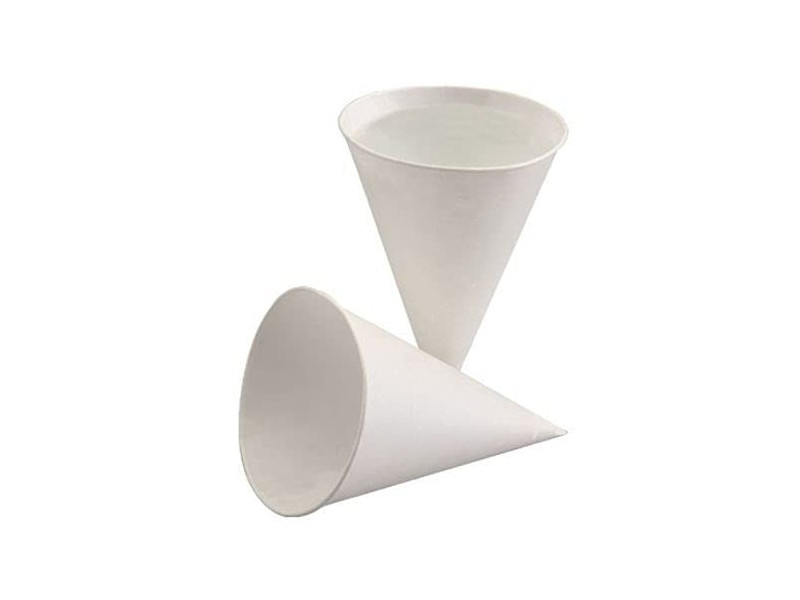 PAPSTAR Gobelet conique, en papier de canne à sucre, blanc