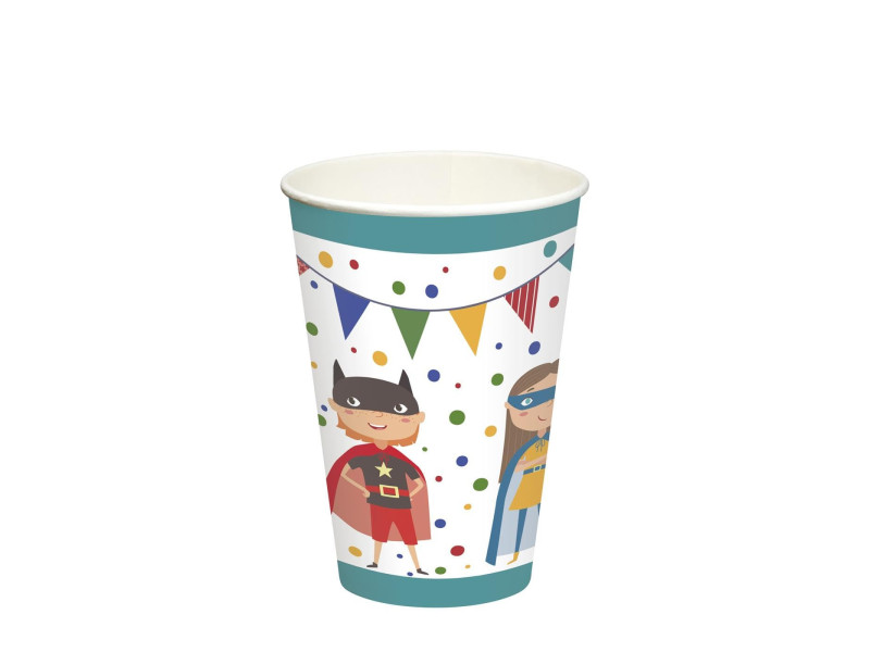 PAPSTAR Gobelet en carton 'Super héros', 0,2 l