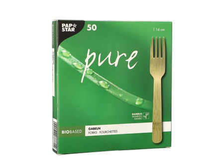 PAPSTAR Fourchette 'pure', longueur: 140 mm, par 50