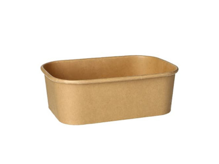 PAPSTAR Barquette d'emballage 'pure', 750 ml, brun