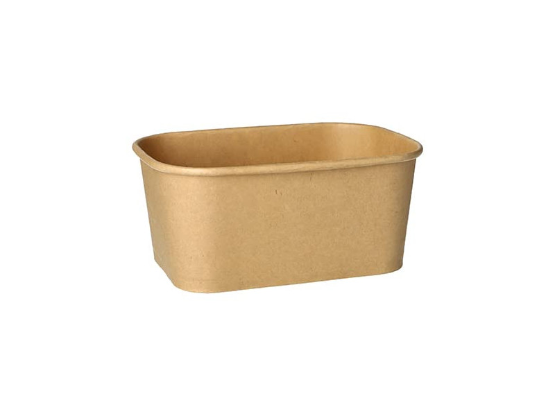 PAPSTAR Barquette d'emballage 'pure', 1000 ml, brun