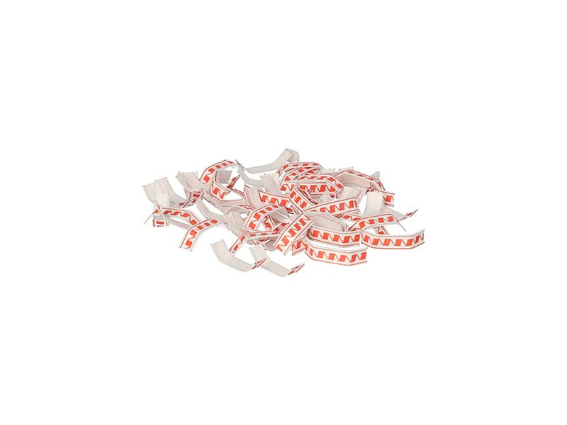 STARPAK Clip de fermeture, longueur: 33 mm, rouge/blanc