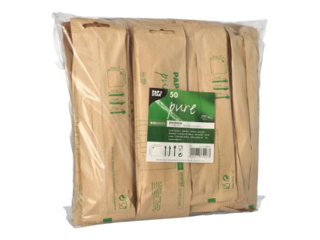 PAPSTAR Kit de couverts 'pure', en bois de bouleau, 4 pièces