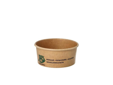 PAPSTAR Gobelet à soupe 'pure', rond, 180 ml, brun