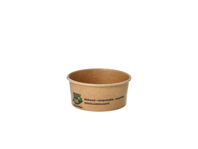 PAPSTAR Gobelet à soupe 'pure', rond, 180 ml, brun