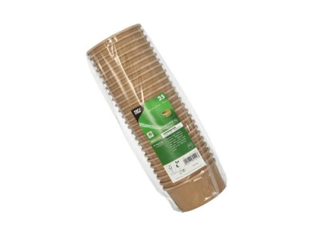 PAPSTAR Gobelet à soupe 'pure', rond, 180 ml, brun