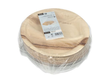 STARPAK Assiette en feuille de palmier, en 2 parties, 300 ml