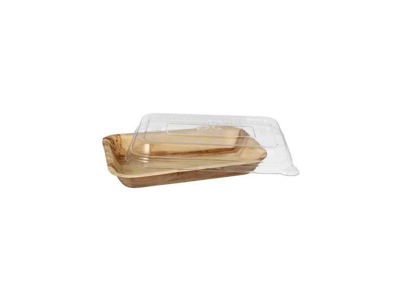 STARPAK Bol en feuille de palmier avec couvercle, 200 ml
