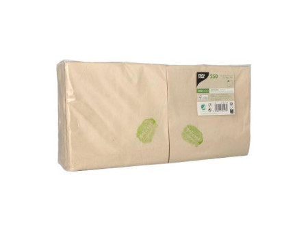PAPSTAR Serviette de table, 300 x 300 mm, naturel